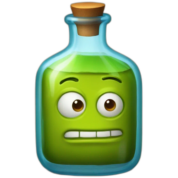 A flask with a magic potion from Shrek 2 emoji