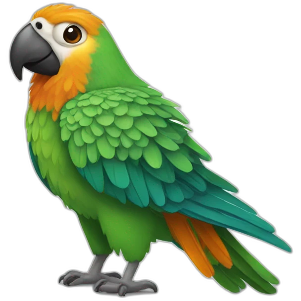 Un perroquet emoji