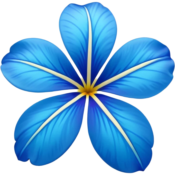 aestetic hawaian flower blue emoji