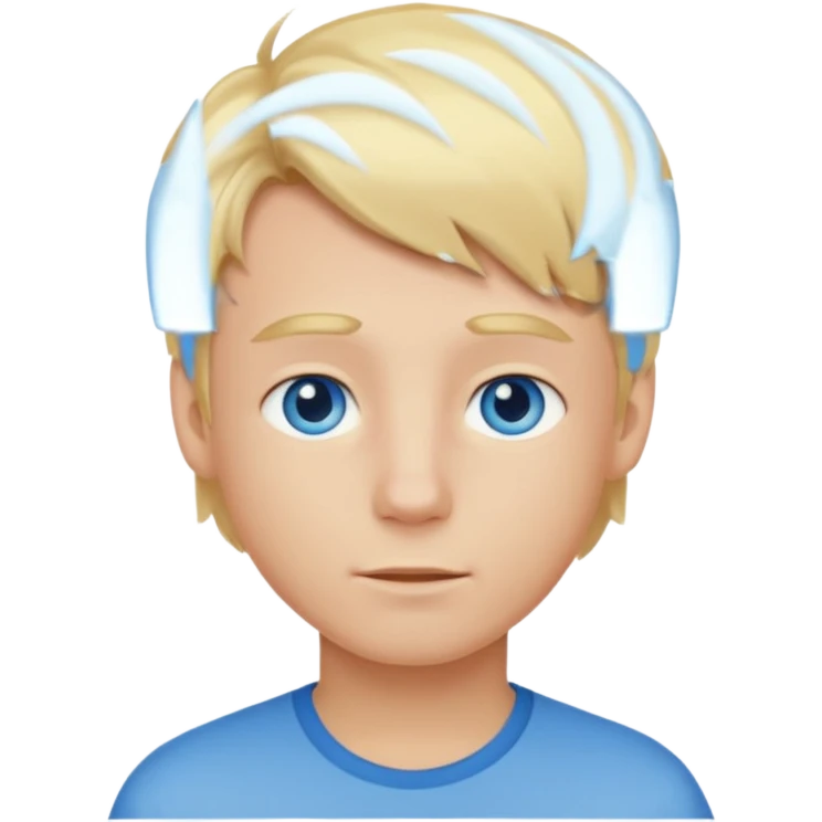Hazme un chico rubio con ojos azules emoji