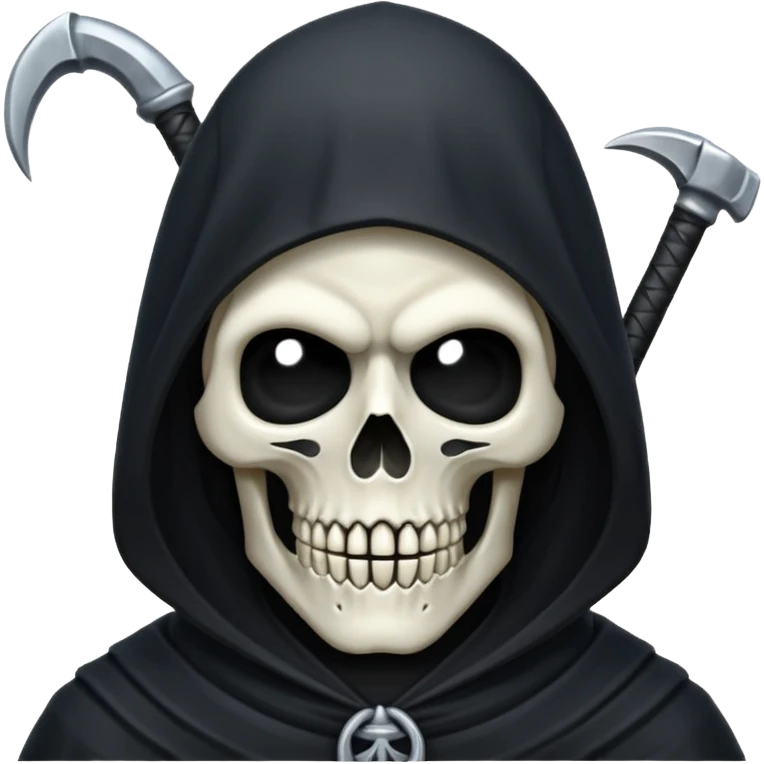 Icon of the Grim Reaper's face. коса полный рост emoji