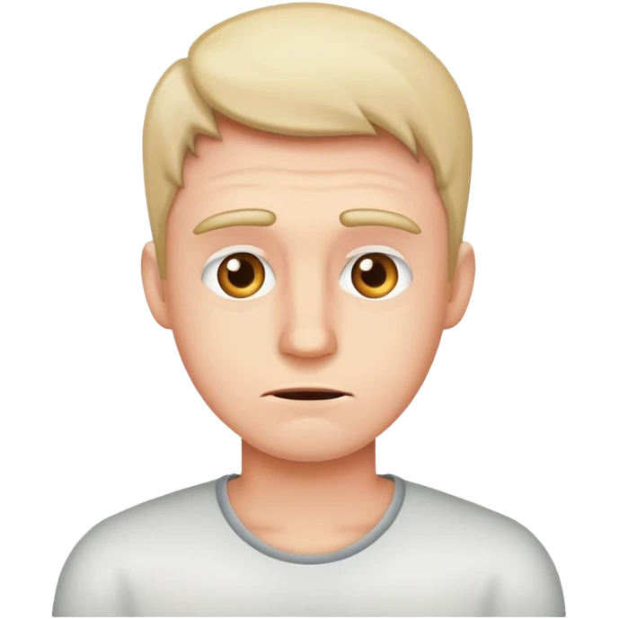 A man says no emoji