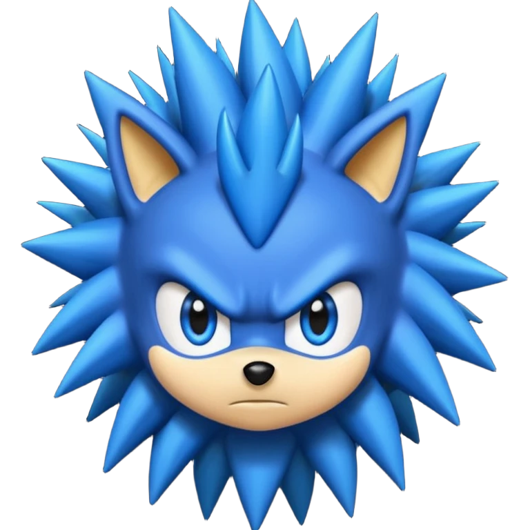 Black sonic emoji