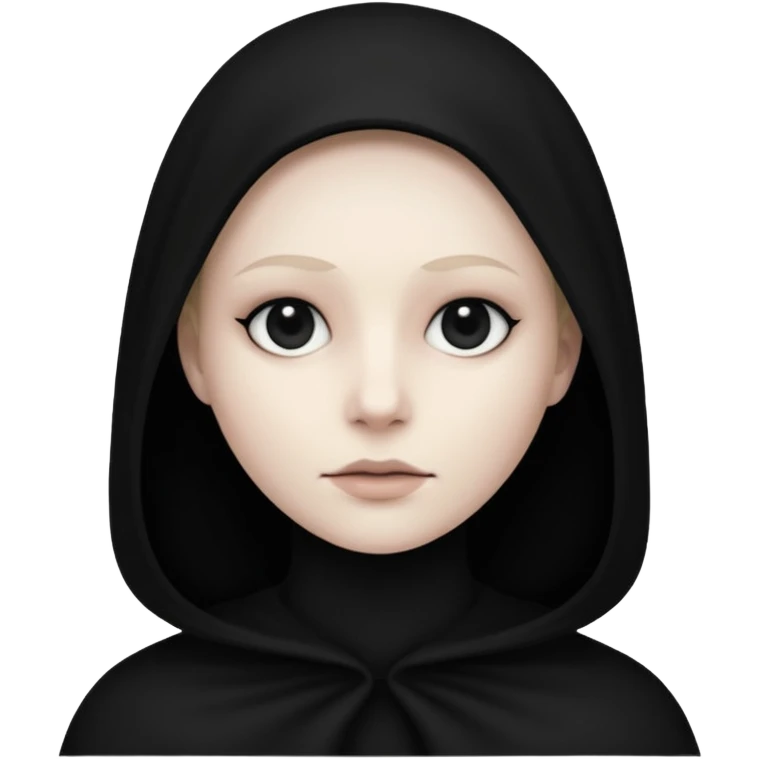 Shadowy figure all blacked out, blackout eyes emoji