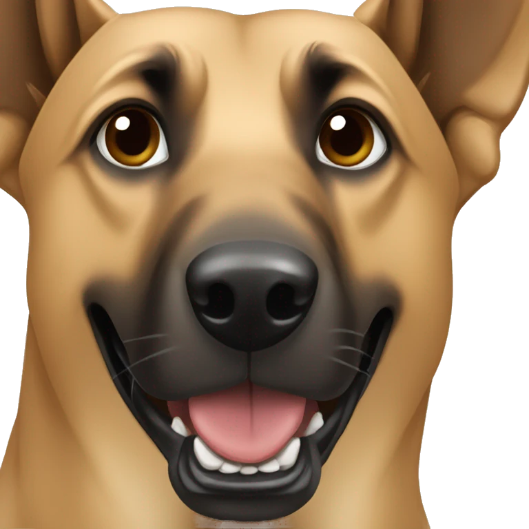 beige Belgian Malinois Dog  emoji