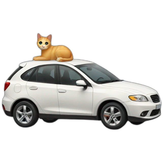 Cat car emoji