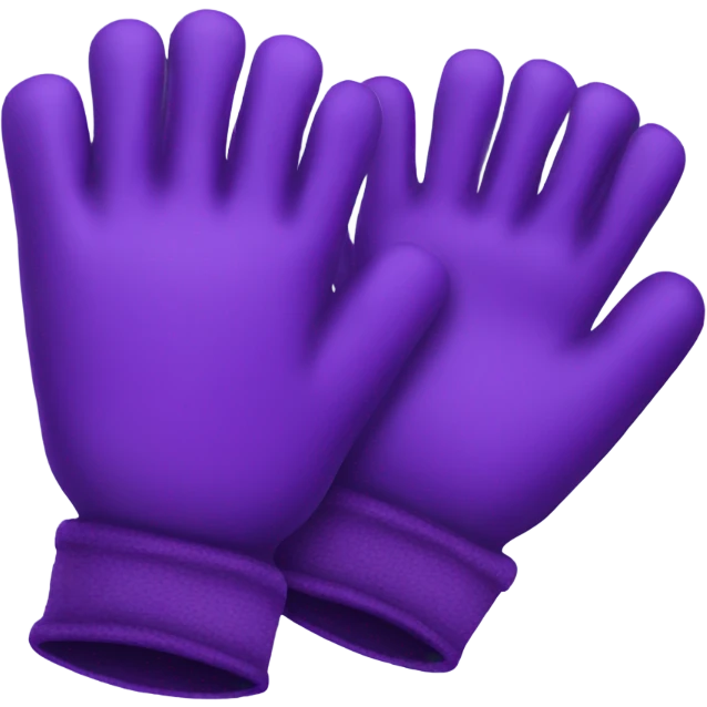 Purple gloves emoji
