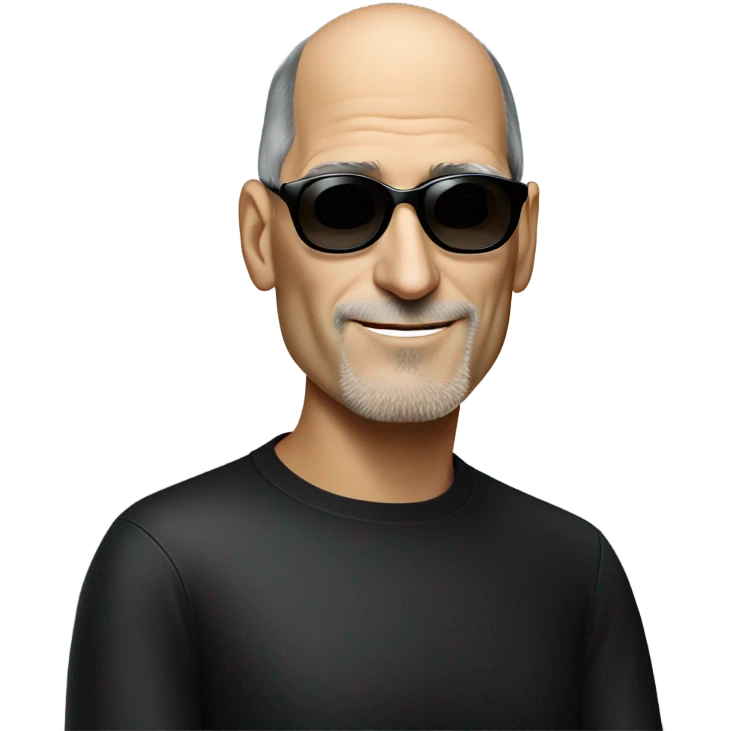Steve Jobs with sunglasses emoji