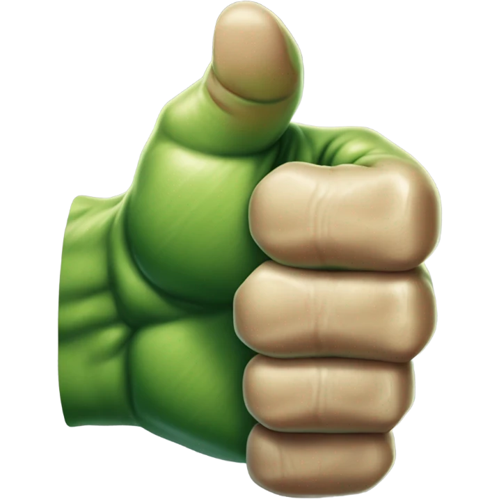Hulk thumb Up emoji