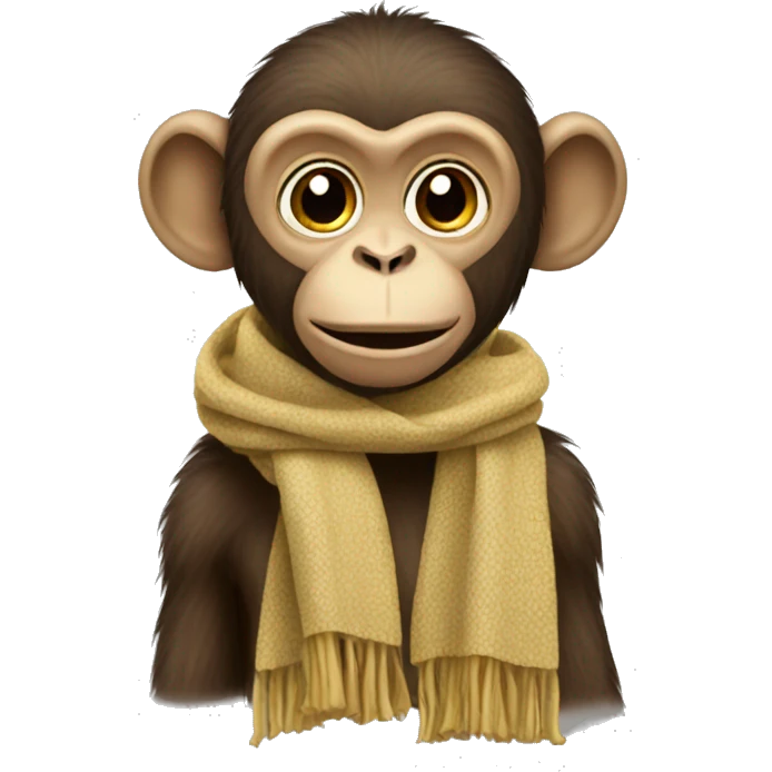 Scarf monkey emoji