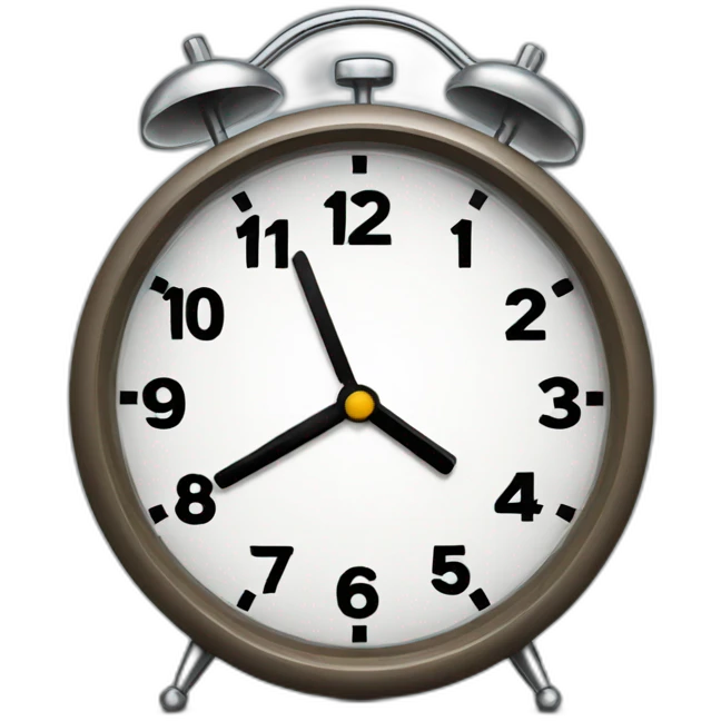 Alarm clock emoji