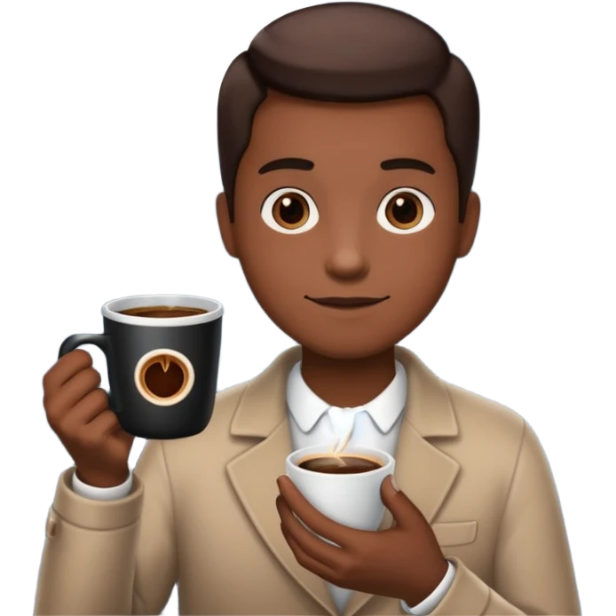 Coffee drinker emoji