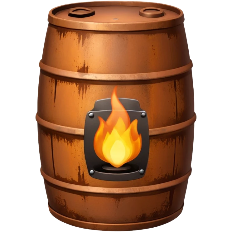generate a realistic metal natural gas barrel emoji