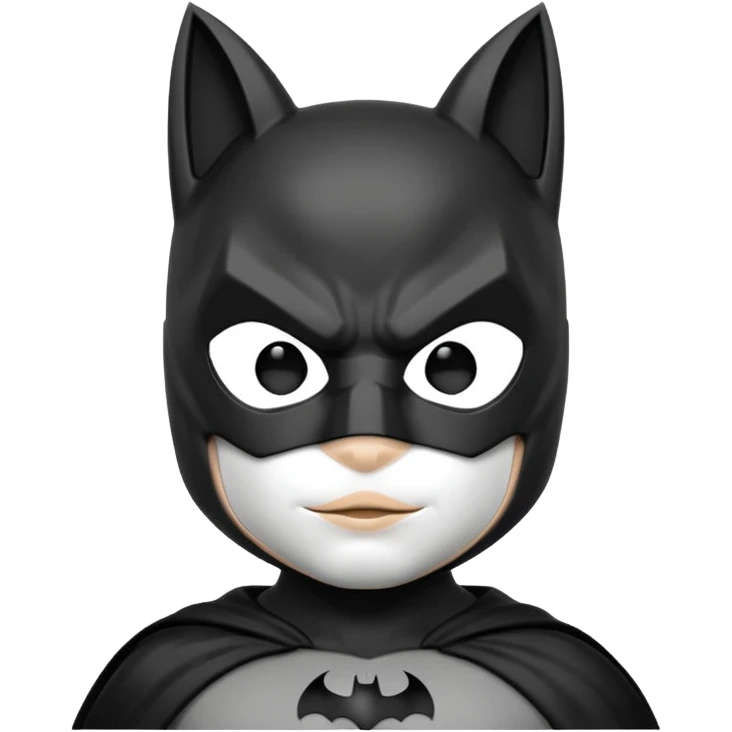 batman black and white kitty emoji