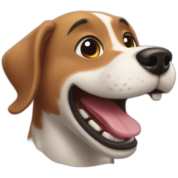 laughing dog emoji