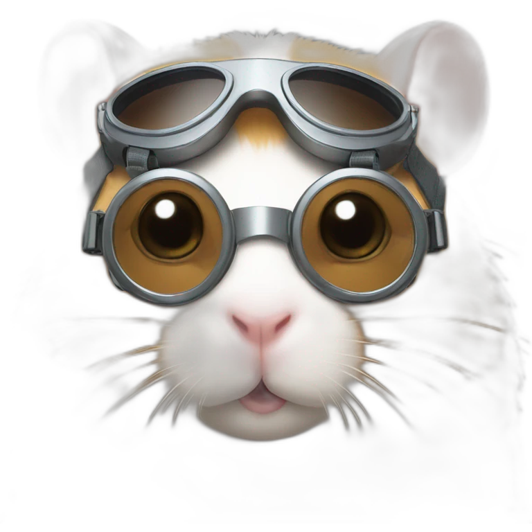 hamsters wearing goggles emoji