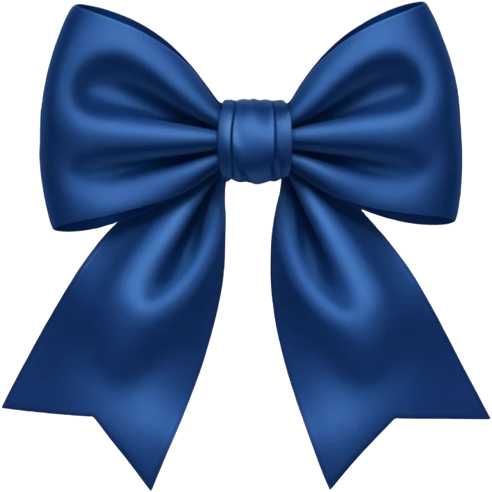 Dark blue bow emoji