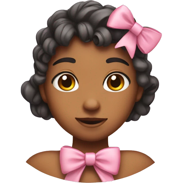 🥺 emoji with a bow 🎀 emoji