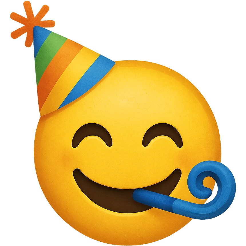 party hat emoji