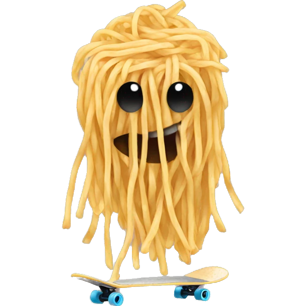 Skateboard spaghetti  emoji
