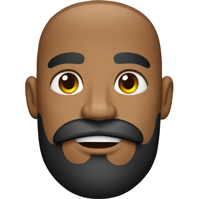 Boxer with beard emoji