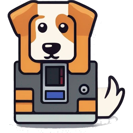 floppy disk dog emoji