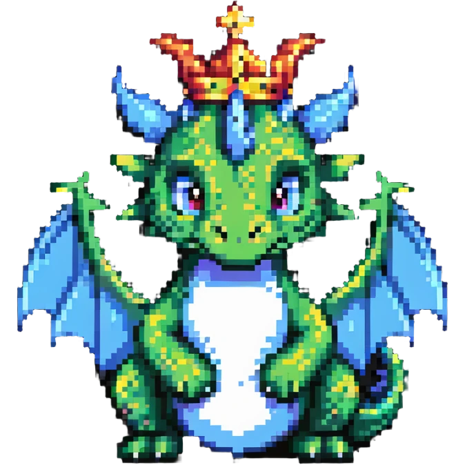 crowned dragon emoji