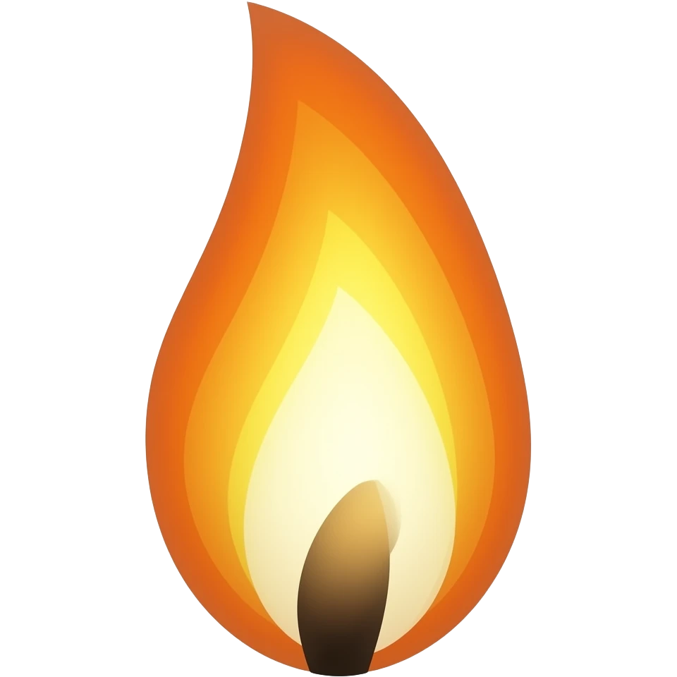 Candle flame emoji
