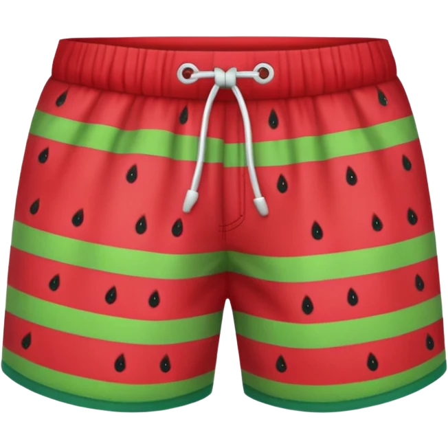 Watermelon shorts emoji