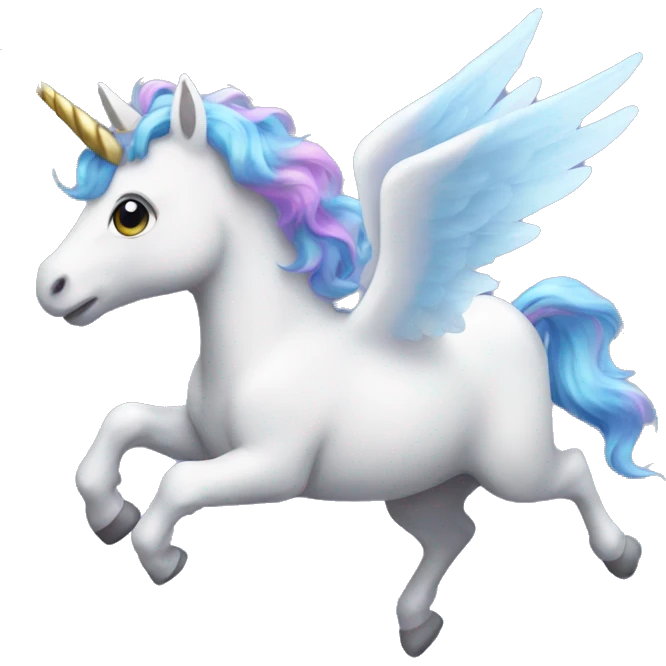 Flying unicorn emoji