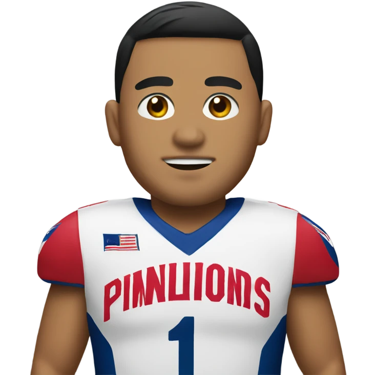 Filipino in commanders jersey  emoji