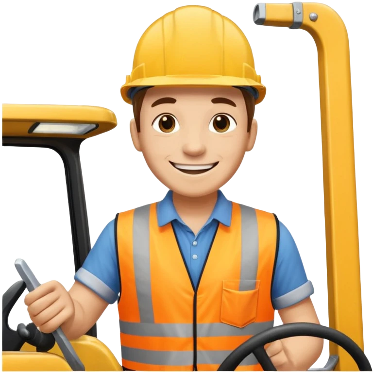 Scaffolder driving lorry after passing driving test emoji