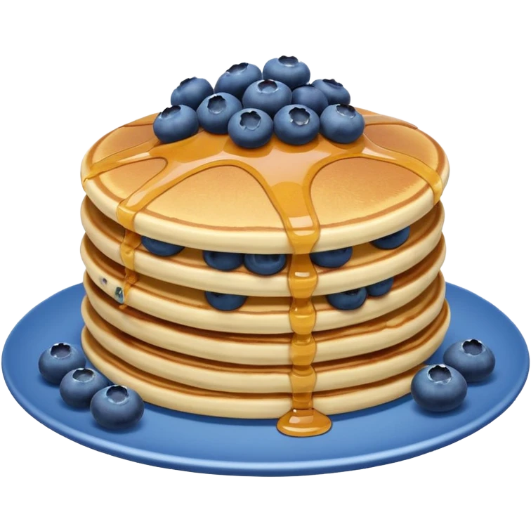 Blueberry pancakes  emoji
