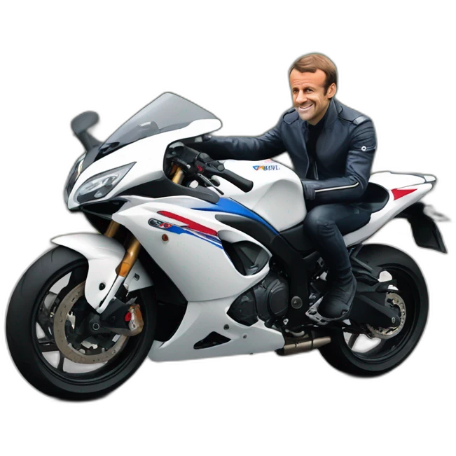 Emmanuel macron en GSXR 1000 emoji