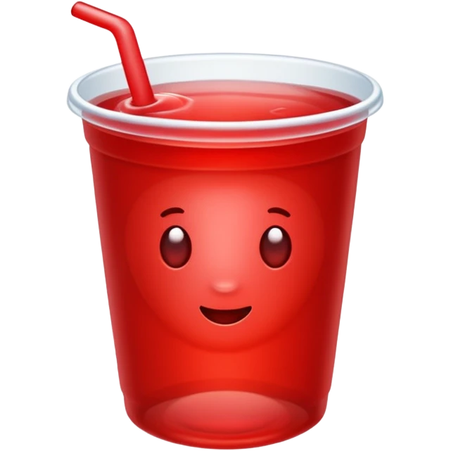  red jelly cup emoji