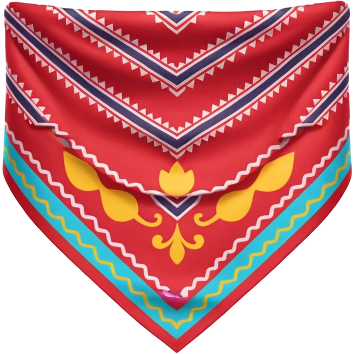 patterned bandana headscarf  emoji