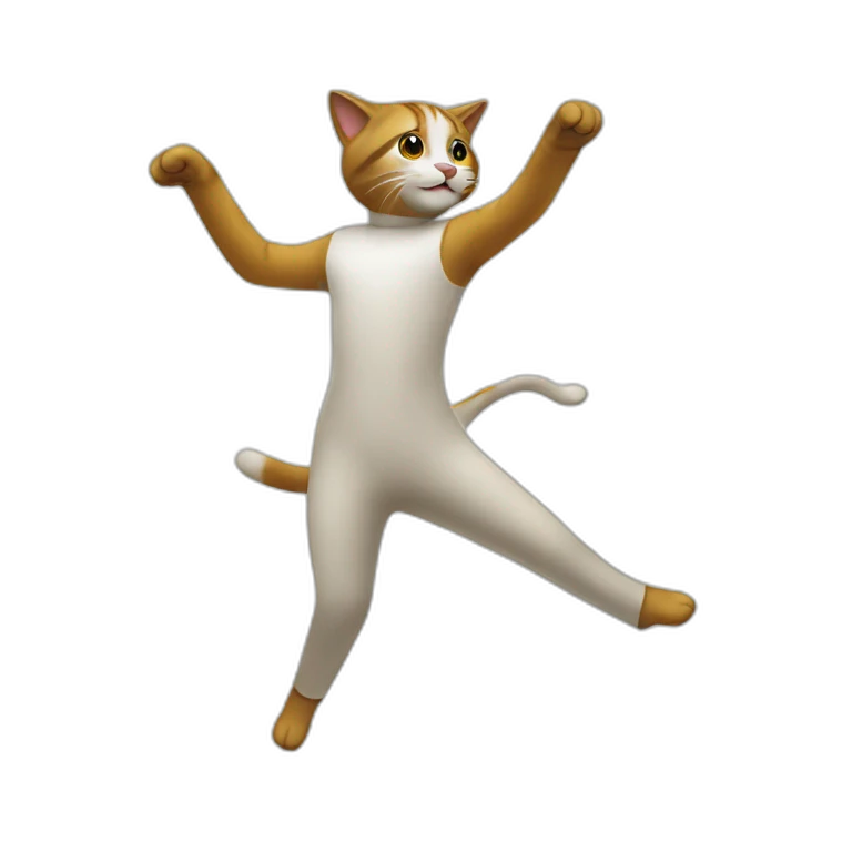 Un chat qui danse emoji