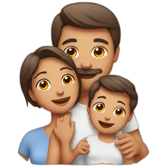 Family mom dad baby emoji