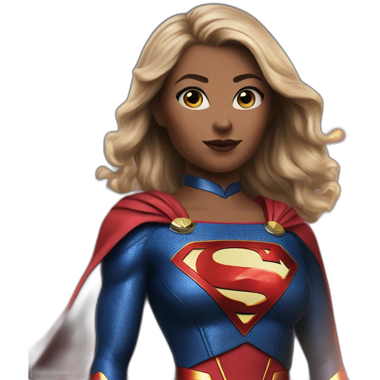 Supergirl from the flash movie 2023 realistic emoji
