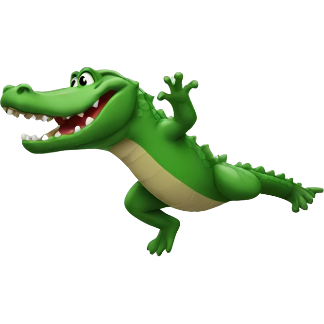 Alligator doing a backflip  emoji