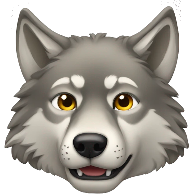 wolf laying down emoji