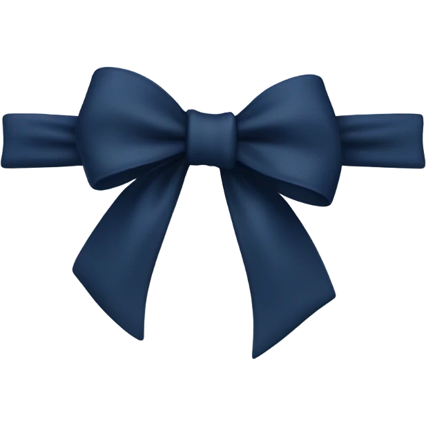 Navy blue bow  emoji