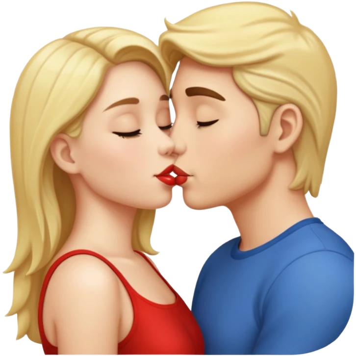 دو نفر درحال بوسه emoji