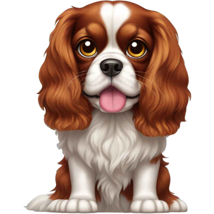 King Charles cavalier ruby emoji