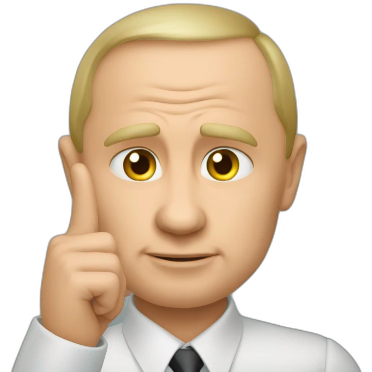Putin signaling I don’t know emoji
