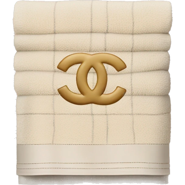 Beige Chanel towel emoji