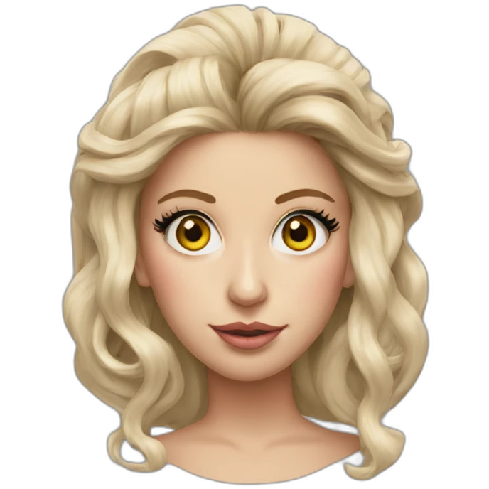 lady-gaga-bow-in-hair-realistic emoji