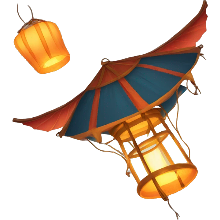 Flying lanterns emoji