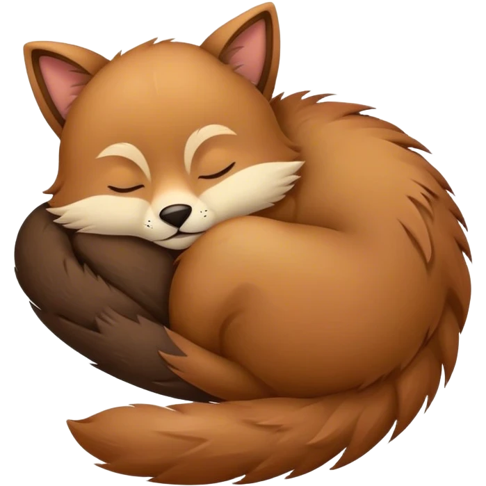 Cute animal sleepibg emoji