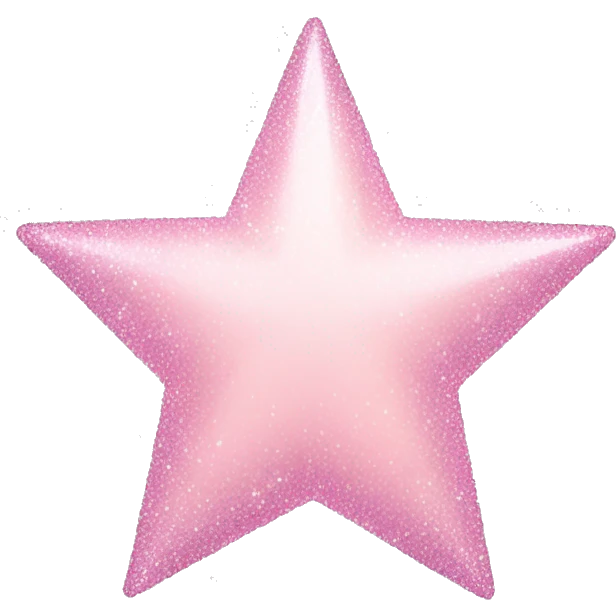 pale pink star sparkle emoji
